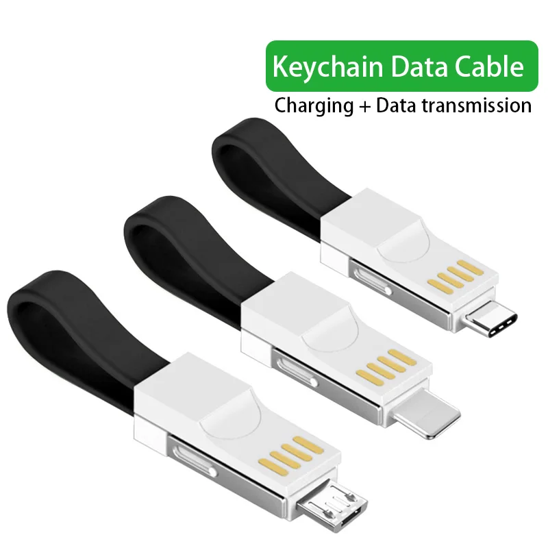 Keychain Cable Fast Charger Sync Data Lighting Cord For Mobilephone Type C Micro USB Short Cabel Key Chain Mobile Phone Cables
Keychain Cable Fast Charger Sync Data Lighting Cord For Mobilephone Type C Micro USB Short Cabel Key Chain Mobile Phone Cables
