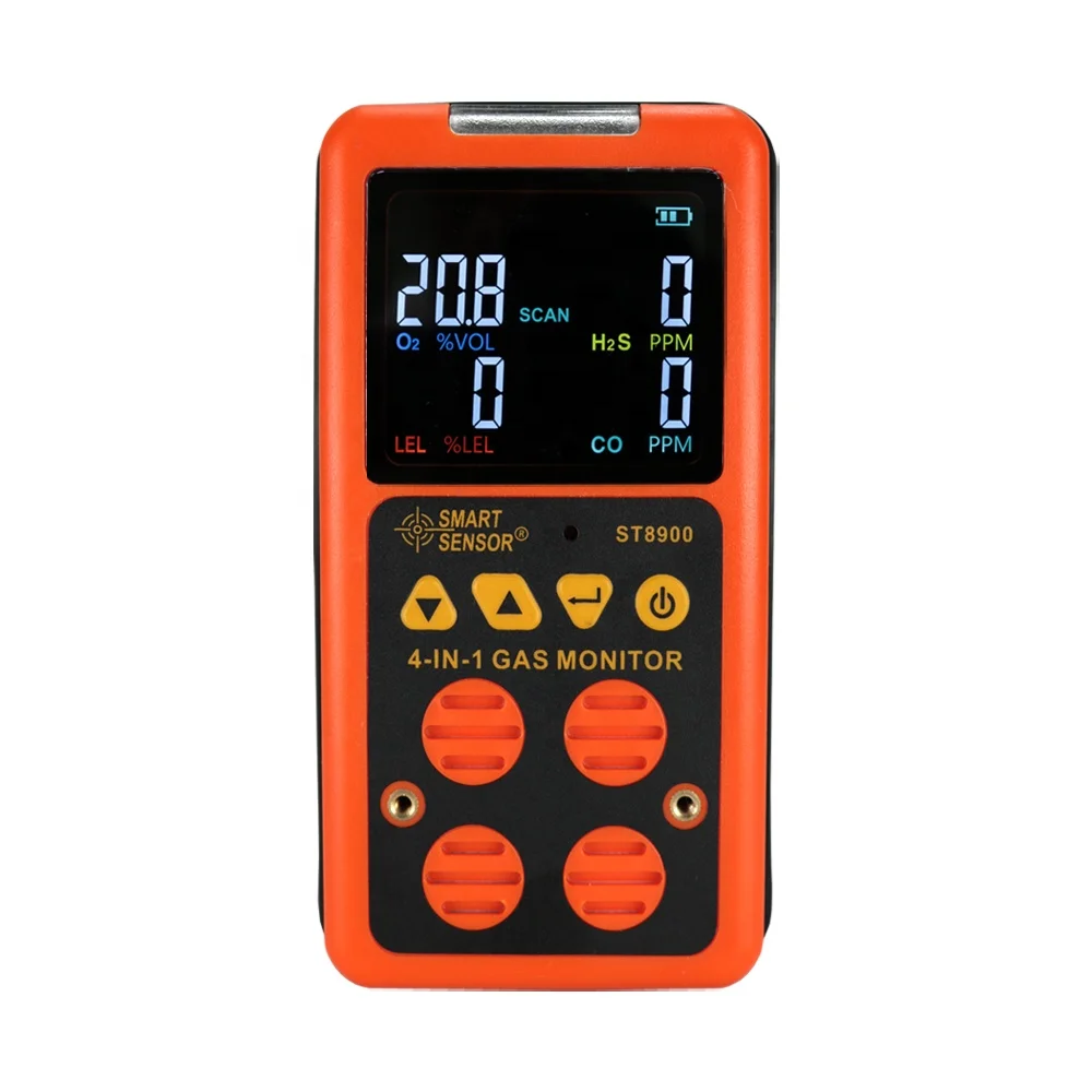 4 in 1 EU Digital Gas Detector O2 H2S CO LEL Handheld Mini Gas Analyzer Air Monitor Gas Leak Tester Carbon Monoxide Meter ST8900
4 in 1 EU Digital Gas Detector O2 H2S CO LEL Handheld Mini Gas Analyzer Air Monitor Gas Leak Tester Carbon Monoxide Meter ST8900