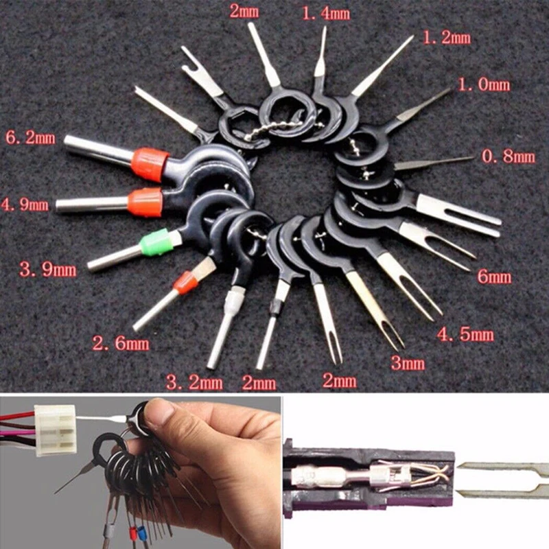 Tool Wire Terminal Removal Universal Repair Home Accessory 26Pcs Car Wire Plugs Extractor Puller New
Tool Wire Terminal Removal Universal Repair Home Accessory 26Pcs Car Wire Plugs Extractor Puller New