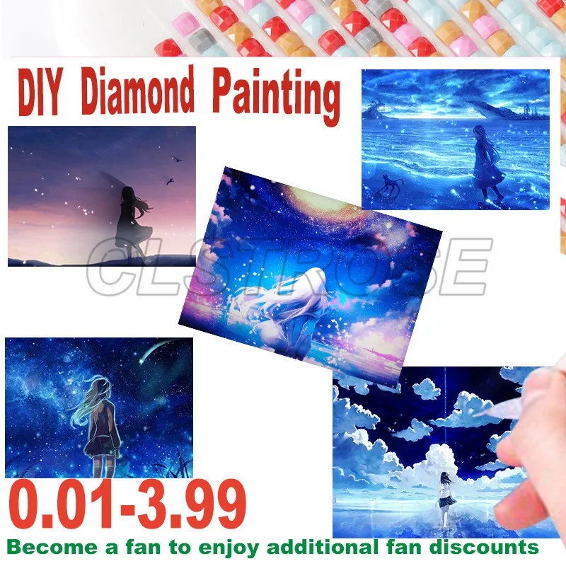Anime Diamond Painting Kit Cartoon 5D Diy Blue Sky and Stars Square Round Diamond Mosaic Cross Stitch Home Decoration
Anime Diamond Painting Kit Cartoon 5D Diy Blue Sky and Stars Square Round Diamond Mosaic Cross Stitch Home Decoration