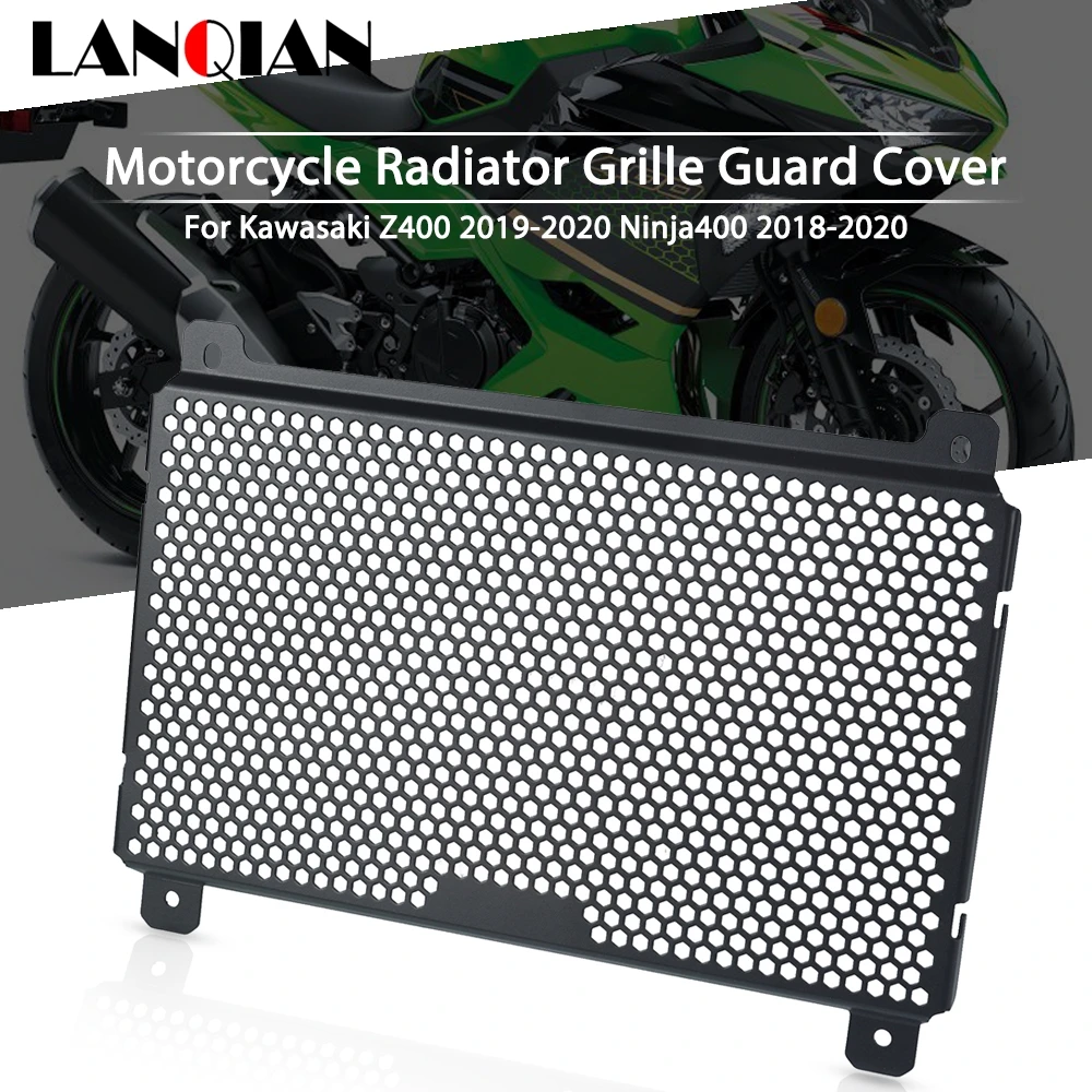 For Kawasaki Z400 Ninja 400 Motorcycle Aluminum Radiator Grille Guard Cover Protector Z 400 2019 2020 Ninja400 2018 2019 2020 
For Kawasaki Z400 Ninja 400 Motorcycle Aluminum Radiator Grille Guard Cover Protector Z 400 2019 2020 Ninja400 2018 2019 2020