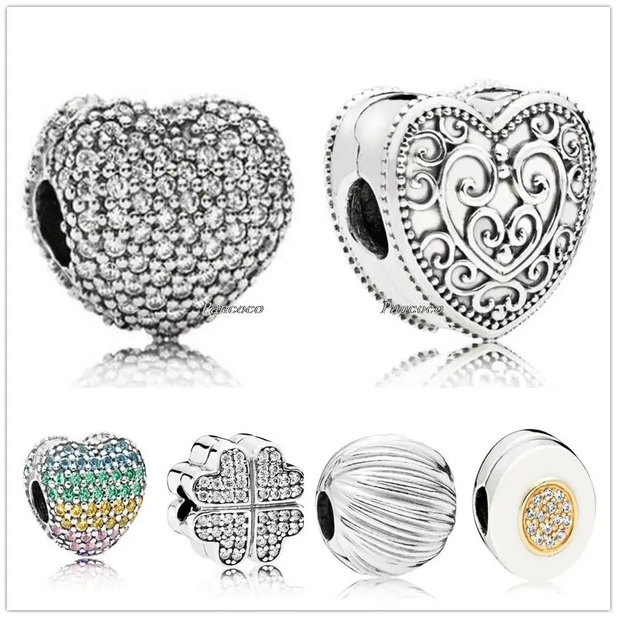 Authentic 925 Sterling Silver Heraldic Lace Enchanted Heart Clip Lock Stopper Charm Bead Fit Pandora Bracelet & Necklace Jewelry
Authentic 925 Sterling Silver Heraldic Lace Enchanted Heart Clip Lock Stopper Charm Bead Fit Pandora Bracelet & Necklace Jewelry