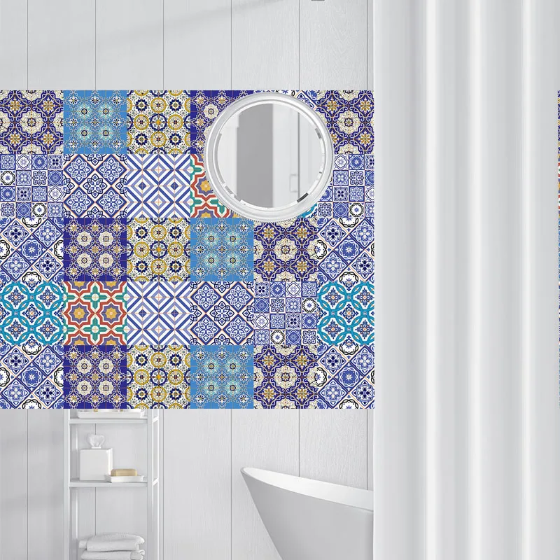 PVC Waterproof Bathroom Kitchen Room Tile Stickers Wall Stickers Moistureproof Wall Paper 20x100cm Moroccan Style Europe QT-32
PVC Waterproof Bathroom Kitchen Room Tile Stickers Wall Stickers Moistureproof Wall Paper 20x100cm Moroccan Style Europe QT-32