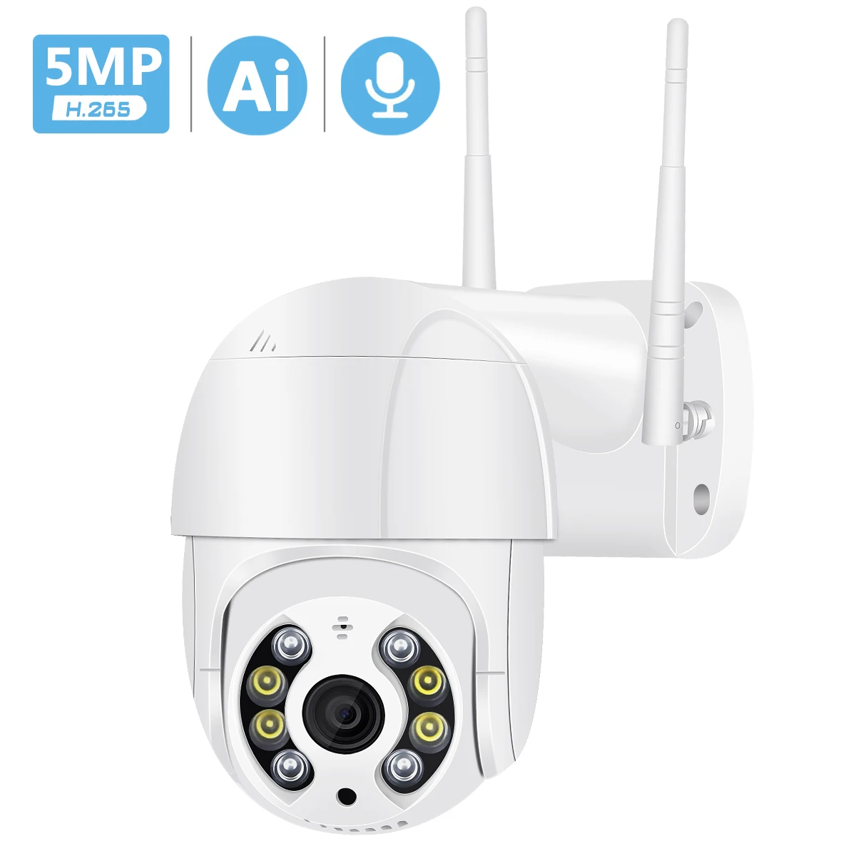 5MP Auto-tracking PTZ IP Camera WiFi Outdoor Ai Detection Alert 1080P CCTV Camera Color IR Light Audio Video Surveillance WiFi C
5MP Auto-tracking PTZ IP Camera WiFi Outdoor Ai Detection Alert 1080P CCTV Camera Color IR Light Audio Video Surveillance WiFi C