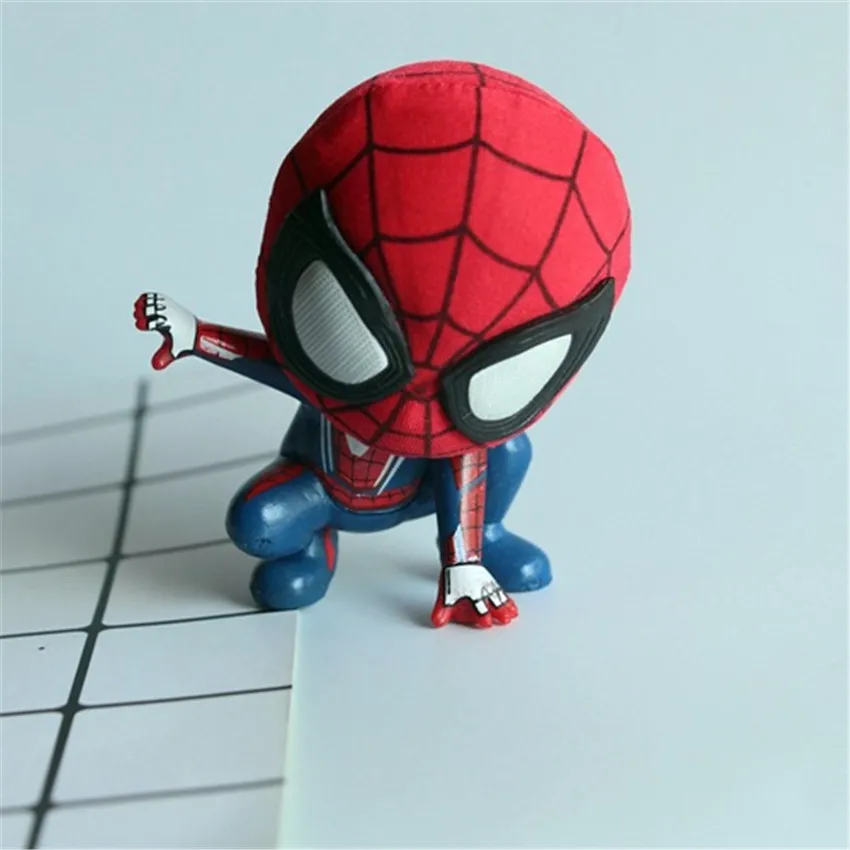 Disney Q Version Marvel Spiderman Action Figure With Magnet Home Decoration Mini PVC Figure Model Doll Toys for Car Decoration
Disney Q Version Marvel Spiderman Action Figure With Magnet Home Decoration Mini PVC Figure Model Doll Toys for Car Decoration