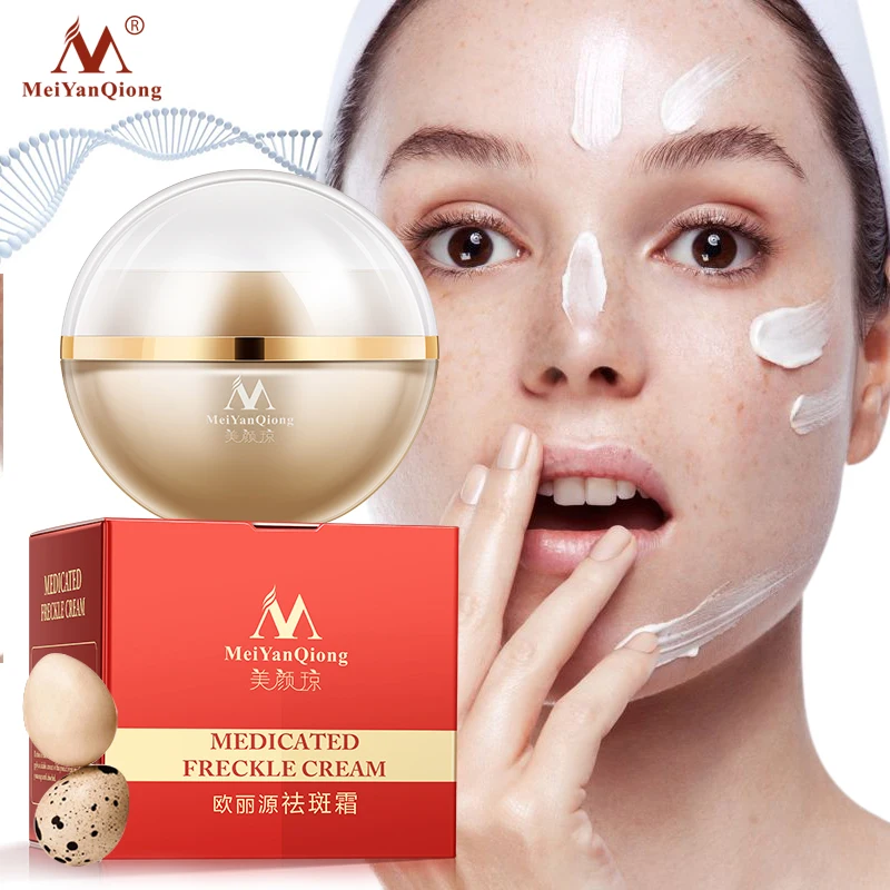MeiYanQiong Medicated Freckle Cream Effective Remove Spots Fade Melanin Blemishes Removal Whitening Birghten Skin Tone Skin Care
MeiYanQiong Medicated Freckle Cream Effective Remove Spots Fade Melanin Blemishes Removal Whitening Birghten Skin Tone Skin Care