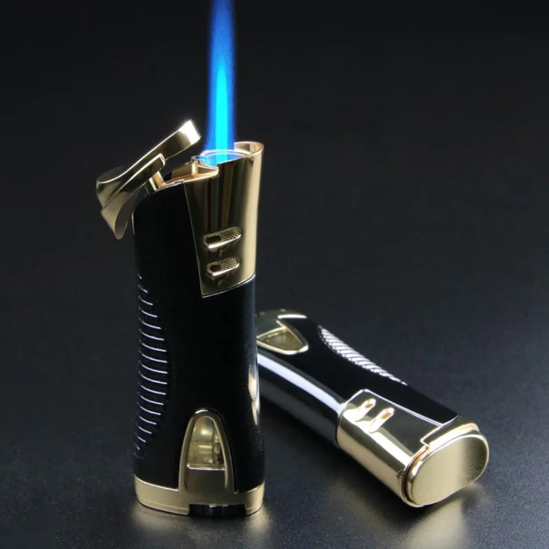 Metal Gas Lighter Cigar Butane Lighters Portable Windproof Cigarette Lighters Visible Gas Window Torch Lighter Gadgets For Men
Metal Gas Lighter Cigar Butane Lighters Portable Windproof Cigarette Lighters Visible Gas Window Torch Lighter Gadgets For Men