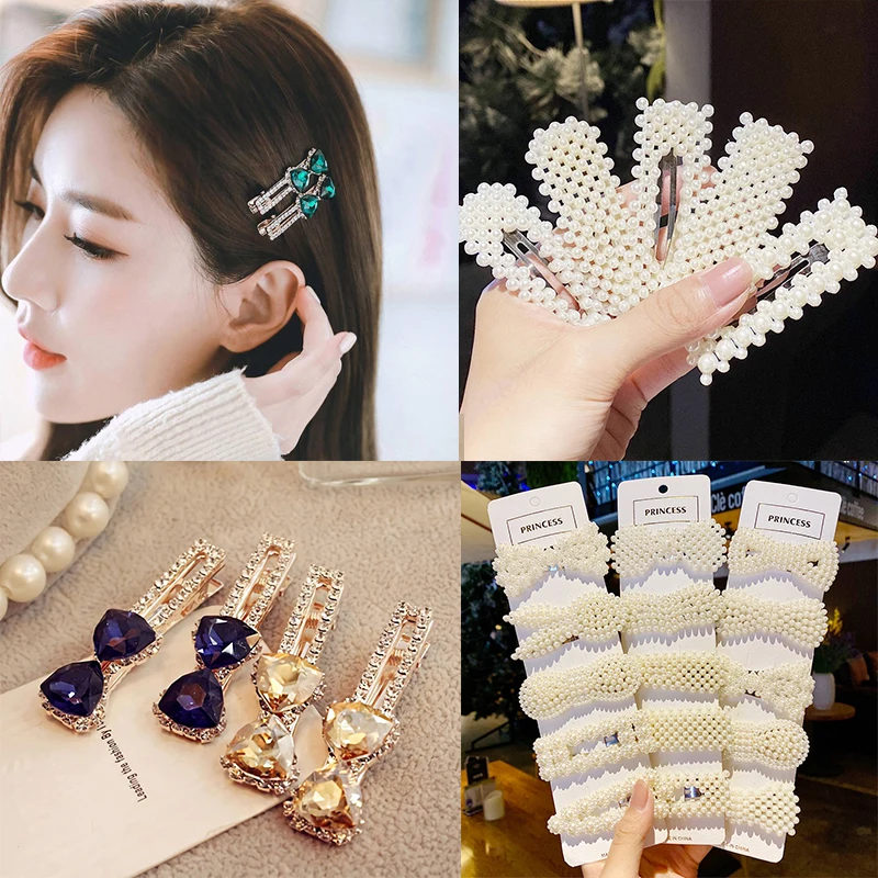 Crystal Clips Imitation Pearls Hair Clips for Women Girls Hairpins Sweet Hair Ornament Barrettes Fashion Hair Accessories
Crystal Clips Imitation Pearls Hair Clips for Women Girls Hairpins Sweet Hair Ornament Barrettes Fashion Hair Accessories