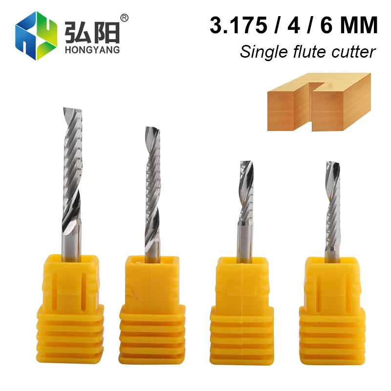 1pcs Single Blade Spiral End Mill 3.175mm 4mm 6mm Carbide Milling Cutter CNC 3D Engraving Woodworking Knife Acrylic Cutting
1pcs Single Blade Spiral End Mill 3.175mm 4mm 6mm Carbide Milling Cutter CNC 3D Engraving Woodworking Knife Acrylic Cutting