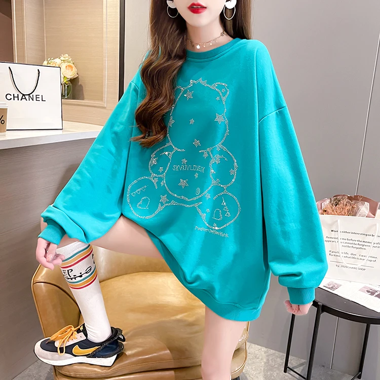 Women Hoodies Autumn Kawaii Cartoon Rabbit Print Diamond Sweatshirt Oversized Streetwear Sweatshirts Hip Hop Cooll Pullover Tops
Women Hoodies Autumn Kawaii Cartoon Rabbit Print Diamond Sweatshirt Oversized Streetwear Sweatshirts Hip Hop Cooll Pullover Tops