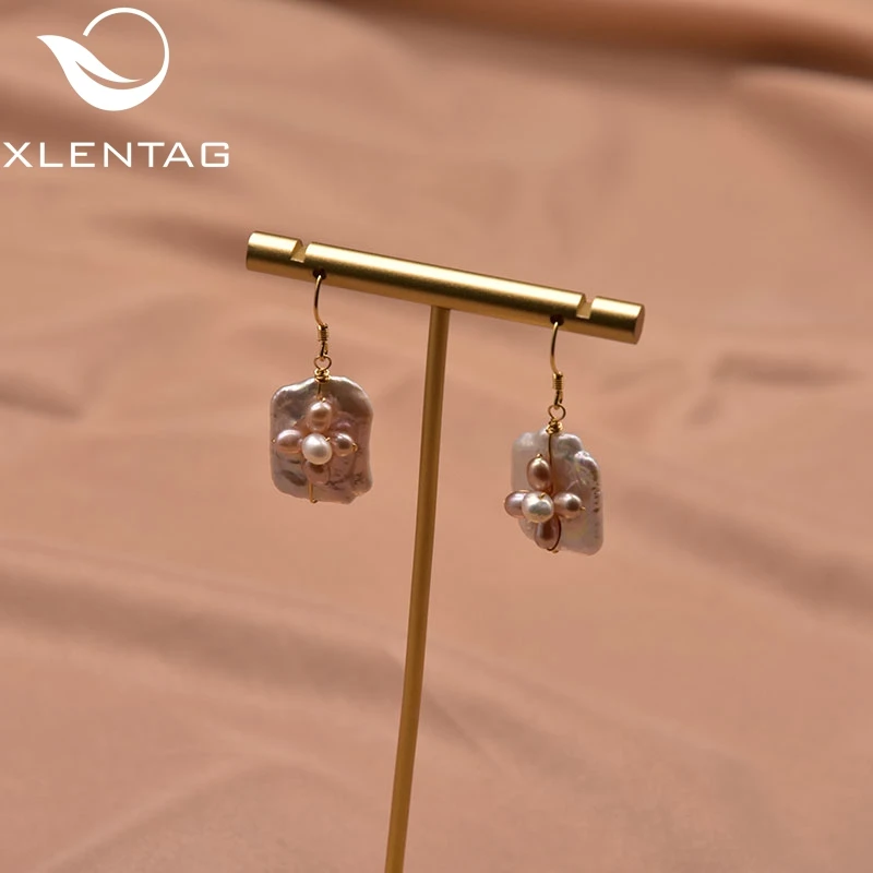 Xlentag Hand Made White Square Natural Baroque Pearl Pink Flower Earrings Female Fashion Fine Jewelry Wedding Party Gift GE1017
Xlentag Hand Made White Square Natural Baroque Pearl Pink Flower Earrings Female Fashion Fine Jewelry Wedding Party Gift GE1017
