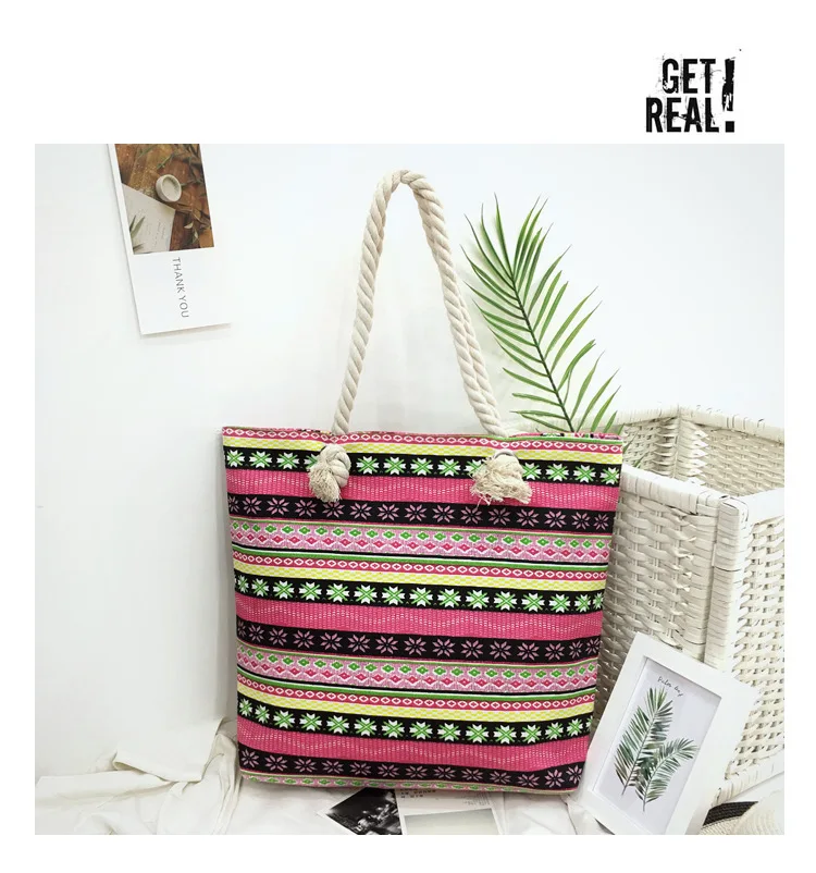 Canvas bag national bag fashion printed hemp rope hand-held mummy bag one shoulder canvas bag women's Bohemian style Messenger B
Canvas bag national bag fashion printed hemp rope hand-held mummy bag one shoulder canvas bag women's Bohemian style Messenger B