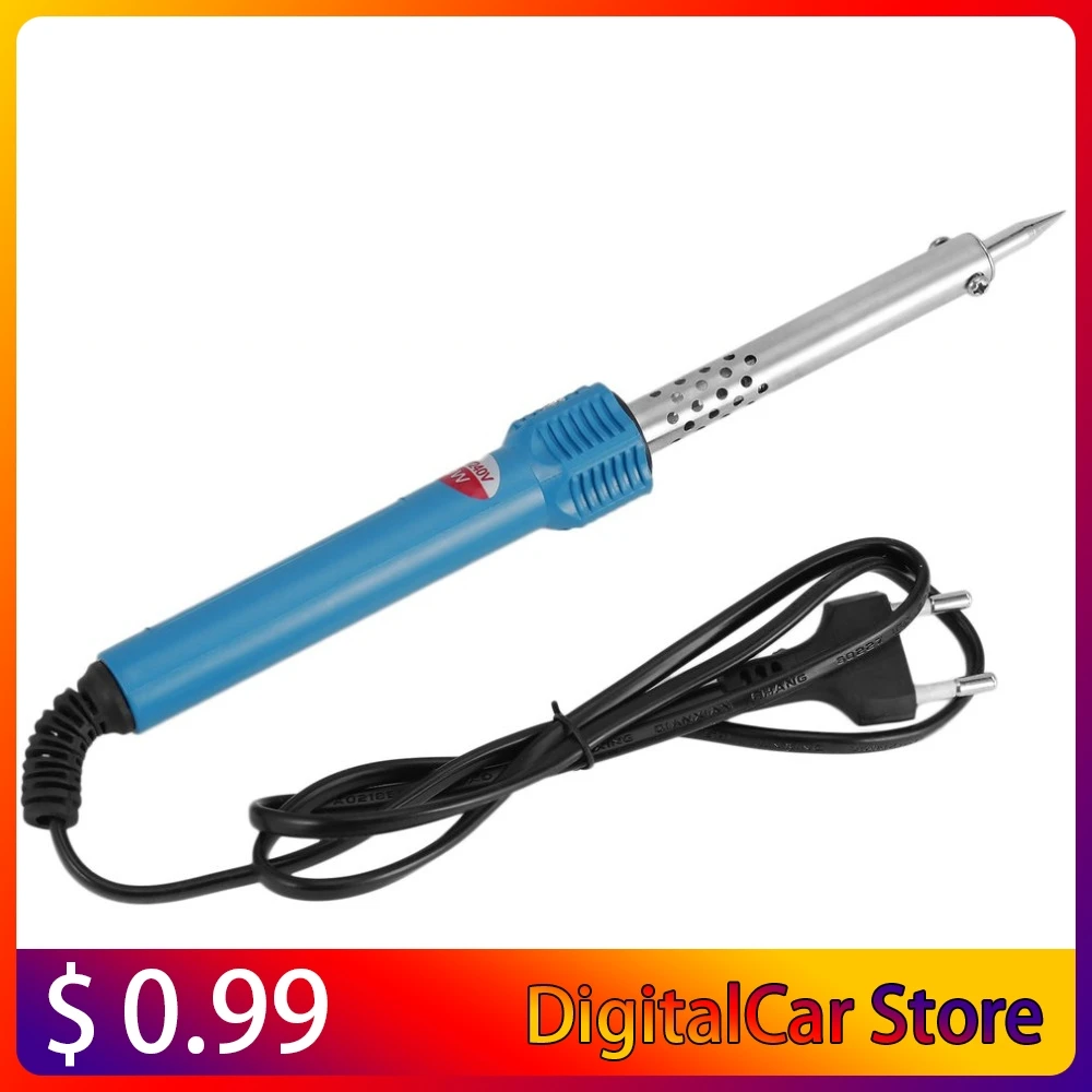 220V 60W Pencil Welding Tip Electric Soldering Iron Heating Tool Hot solder Heat Repair Tools with EU Plug Anti-scald Handle
220V 60W Pencil Welding Tip Electric Soldering Iron Heating Tool Hot solder Heat Repair Tools with EU Plug Anti-scald Handle