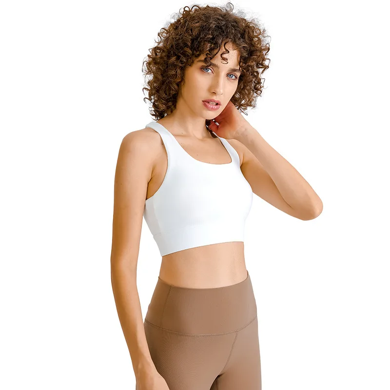 Sports bra Autumn/winter new three-breasted high-strength shockproof sports bra women's back hollow out
Sports bra Autumn/winter new three-breasted high-strength shockproof sports bra women's back hollow out