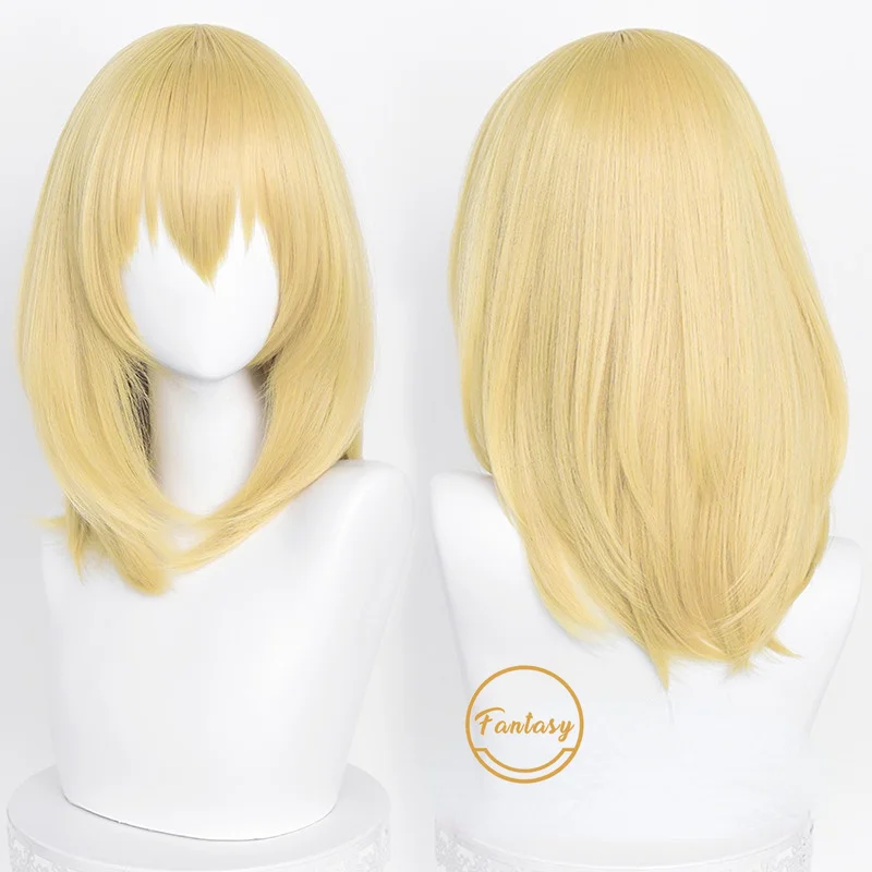 Howl Anime Howl's Moving Castle Cosplay Short Yellow Wigs Heat Resistant Synthetic Hair+ Free Wig Cap
Howl Anime Howl's Moving Castle Cosplay Short Yellow Wigs Heat Resistant Synthetic Hair+ Free Wig Cap