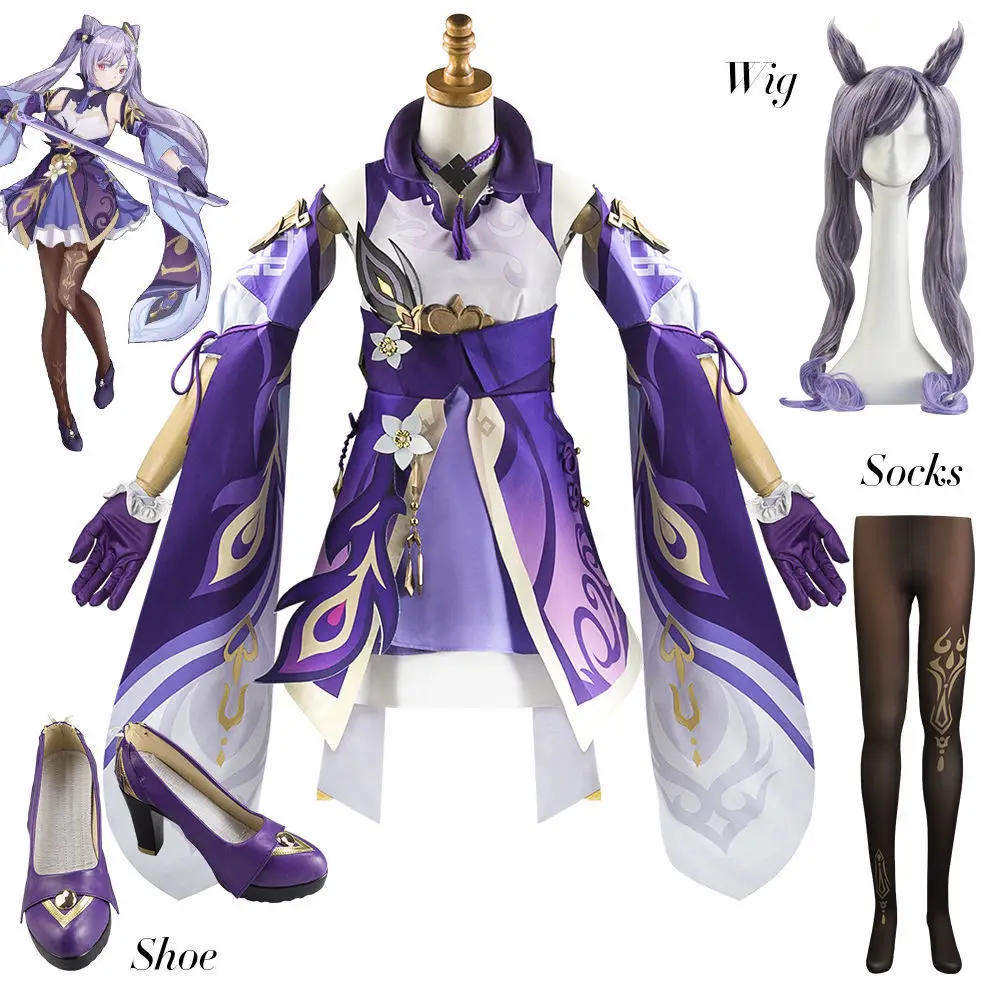 Genshin Impact Cosplay Keqing Cosplay Costume Ke Qing Costume Wig Cos Full Set Outfit And Accessories Vision
Genshin Impact Cosplay Keqing Cosplay Costume Ke Qing Costume Wig Cos Full Set Outfit And Accessories Vision