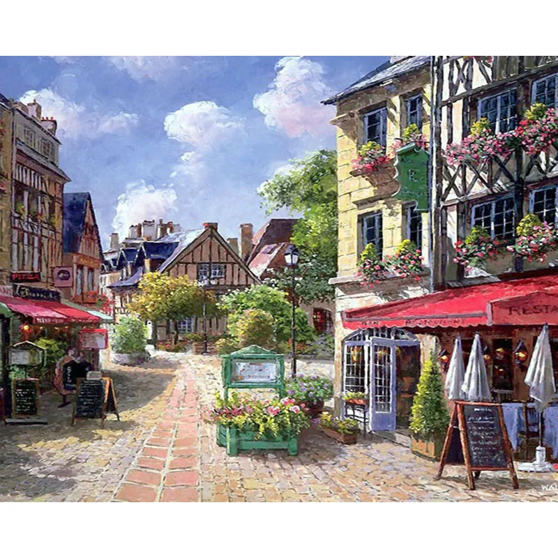 Landscape City Oil Painting By Number Flowers Acrylic Paints On Canvas Color Drawing HandPainted DIY Kits For Adults Home Decor
Landscape City Oil Painting By Number Flowers Acrylic Paints On Canvas Color Drawing HandPainted DIY Kits For Adults Home Decor