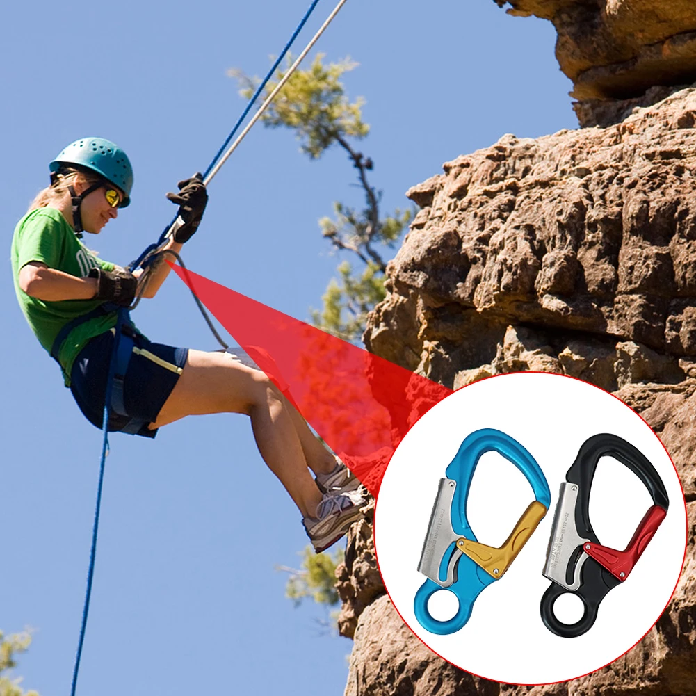Outdoor Rock Climbing Security Safety Buckle Carabiners Hook Master Lock 35KN Outdoor Climbing Equipments Accessories Hot Sale
Outdoor Rock Climbing Security Safety Buckle Carabiners Hook Master Lock 35KN Outdoor Climbing Equipments Accessories Hot Sale