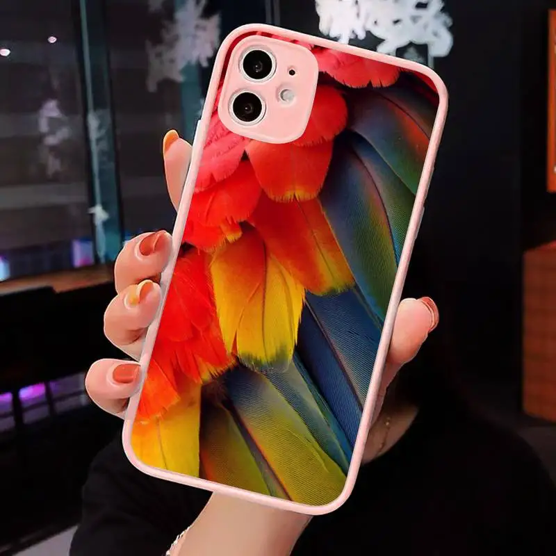 Beautiful feathers Phone Case For iPhone 12 11 Mini Pro XR XS Max 7 8 Plus X Matte transparent Pink Back Cover
Beautiful feathers Phone Case For iPhone 12 11 Mini Pro XR XS Max 7 8 Plus X Matte transparent Pink Back Cover