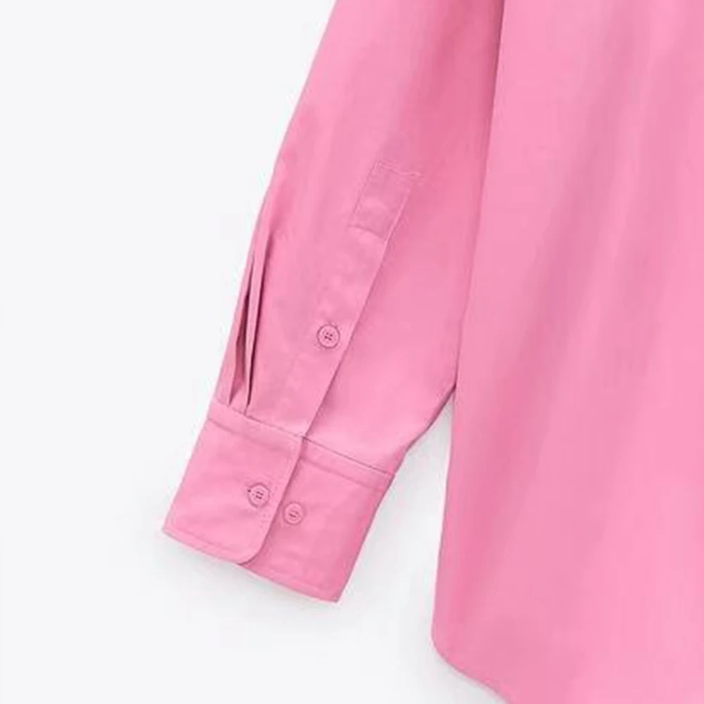 2021 summer new women's Pink basic versatile casual style Lapel button long sleeve loose Pocket Shirts Blouse
2021 summer new women's Pink basic versatile casual style Lapel button long sleeve loose Pocket Shirts Blouse