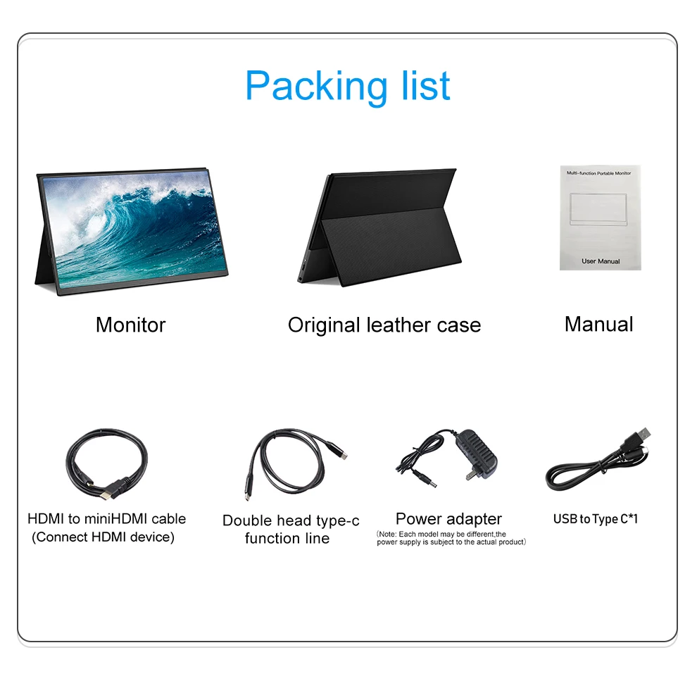 Thin 15" Portable Monitor Computer Second Display for Gaming Phone PS4 Xbox Switch Laptop PC Monitors USB C + HDMI OTG 15.6 1080
Thin 15" Portable Monitor Computer Second Display for Gaming Phone PS4 Xbox Switch Laptop PC Monitors USB C + HDMI OTG 15.6 1080