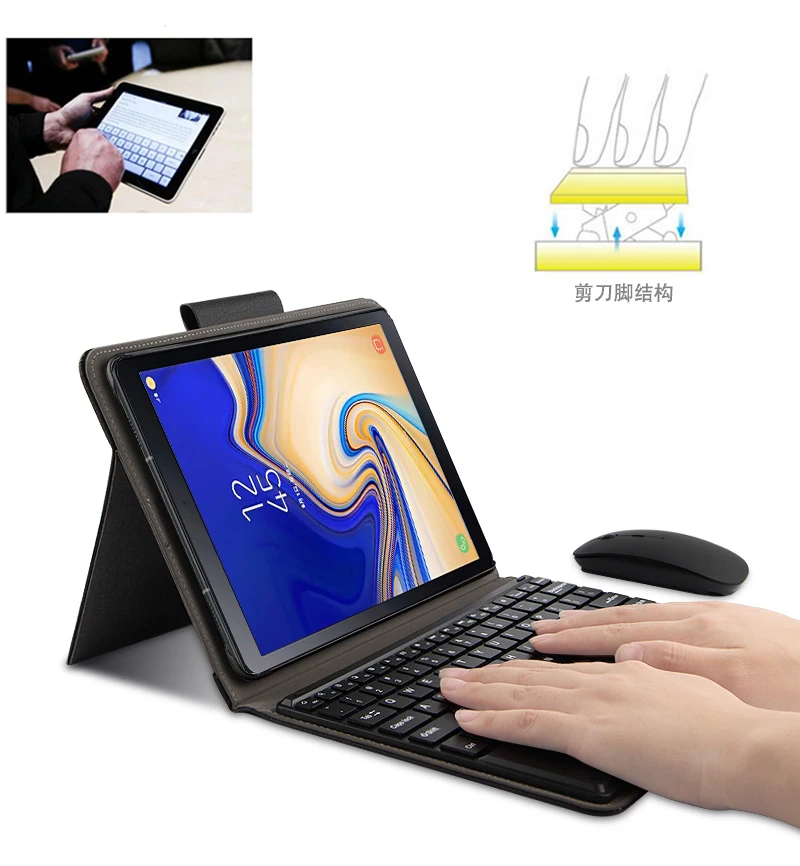 PU Leather Case For Samsung Galaxy Tab S4 SM-T830 SM-T835 10.5" Funda Stand Shell Bluetooth keyboard Tablet Protective Cover+pen
PU Leather Case For Samsung Galaxy Tab S4 SM-T830 SM-T835 10.5" Funda Stand Shell Bluetooth keyboard Tablet Protective Cover+pen