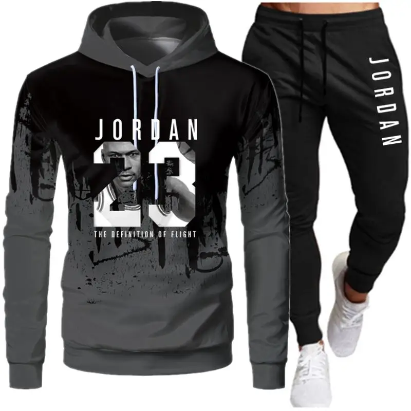 New Men's Hooded Sweater Suit Jordan 23 Sportswear Pullover Sweater Hoodie + Sweatpants Jogging Men's Casual Sportswear S-4XL
New Men's Hooded Sweater Suit Jordan 23 Sportswear Pullover Sweater Hoodie + Sweatpants Jogging Men's Casual Sportswear S-4XL
