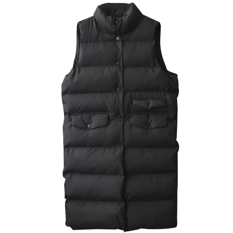 Autumn and winter cotton vest ladies casual vest women sleeveless long vest jacket Slim warm coat 2021 women's clothing
Autumn and winter cotton vest ladies casual vest women sleeveless long vest jacket Slim warm coat 2021 women's clothing