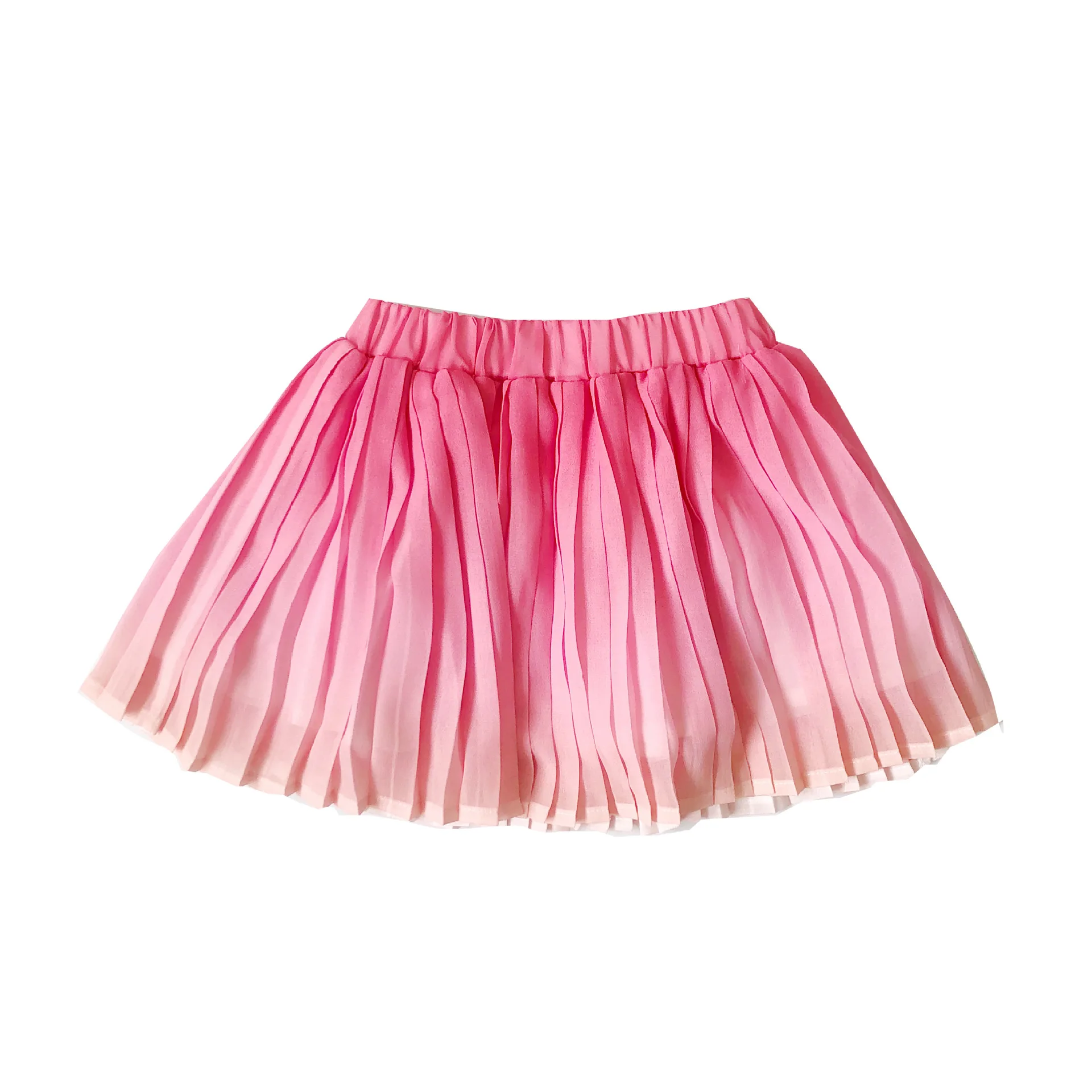 Детская плиссированная юбка Tonytaobaby шифоновая с градиентом 3 цвета на выбор | Мать