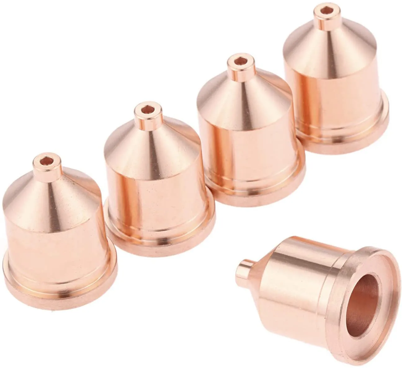 

5 Packs Copper Plasma Nozzle 120927 Fit For Pmx 1250 1650 Rt60 Rt80 80A Shielded Handheld Or Mechanized Welding Nozzles