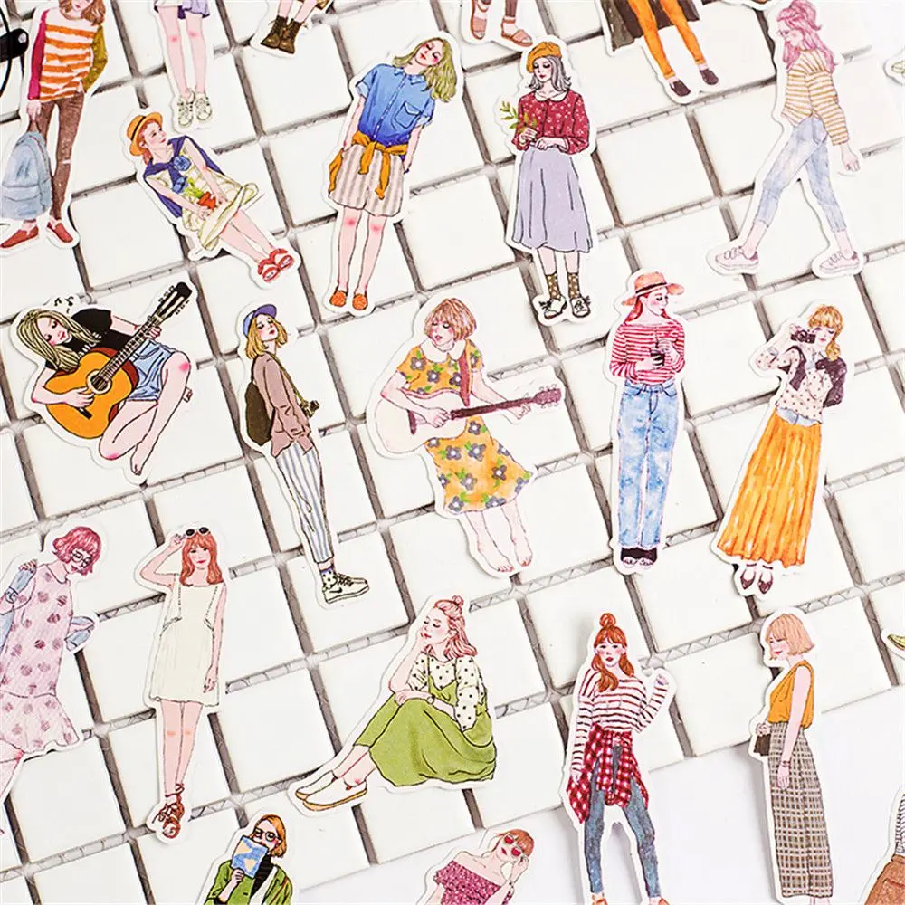 100pcs Fashion Smart Girls Paper Stickers Cute Diary Stickers Kawaii Stationery DIY Scrapbooking Self Adhesive Seal Lables
100pcs Fashion Smart Girls Paper Stickers Cute Diary Stickers Kawaii Stationery DIY Scrapbooking Self Adhesive Seal Lables