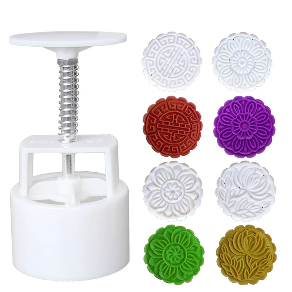 Mooncake Mold+4 Styles Flower Stamps Hand Pressure Fondant DIY Baking Pastry Round Moon Cake Mould Tool 100g Mid Autumn Festival
Mooncake Mold+4 Styles Flower Stamps Hand Pressure Fondant DIY Baking Pastry Round Moon Cake Mould Tool 100g Mid Autumn Festival