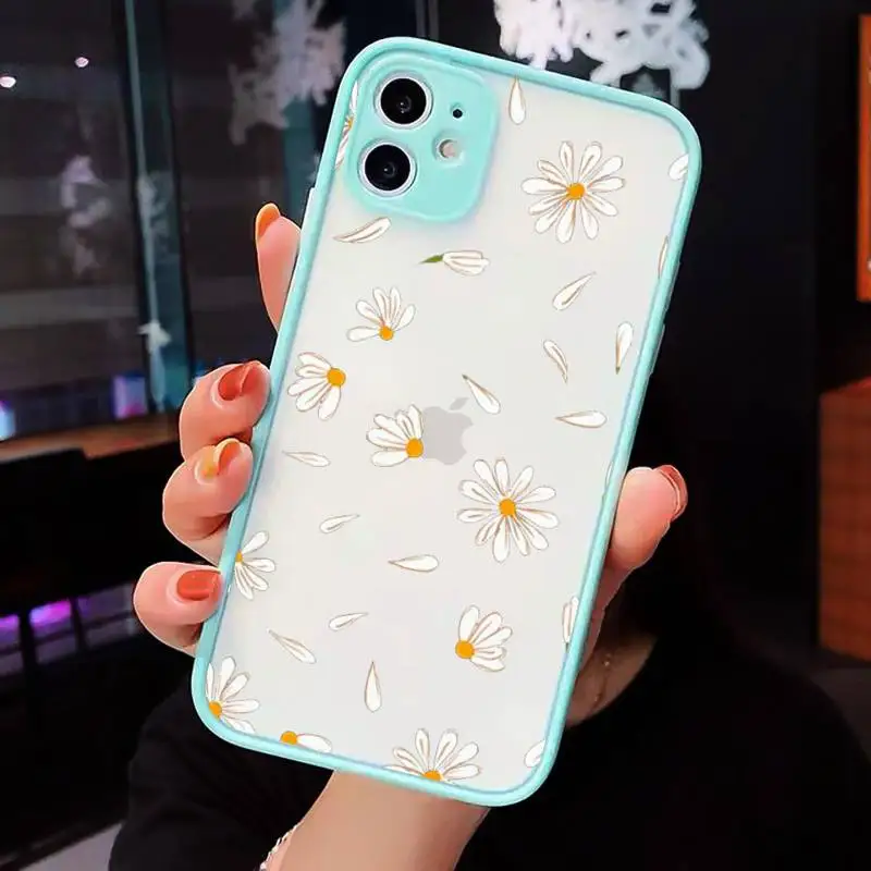 Summer daisy flowers yellow Phone Case Matte Transparent for iPhone 7 8 11 12 s mini pro X XS XR MAX Plus cover funda
Summer daisy flowers yellow Phone Case Matte Transparent for iPhone 7 8 11 12 s mini pro X XS XR MAX Plus cover funda