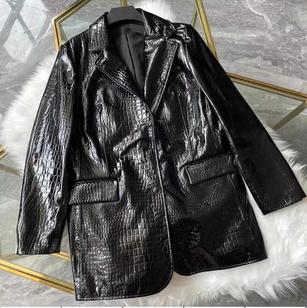 Genuine Leather Jacket Women Real Sheepskin Leather Coat 2021 Autumn Winter New Fashion Ladies Popular Black Long Jacket
Genuine Leather Jacket Women Real Sheepskin Leather Coat 2021 Autumn Winter New Fashion Ladies Popular Black Long Jacket