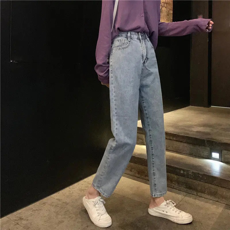 Jeans Women High-waist Straight Loose BF Harajuku Daily All-match Casual High Quality Fashion Simple Unisex Trousers Chic New
Jeans Women High-waist Straight Loose BF Harajuku Daily All-match Casual High Quality Fashion Simple Unisex Trousers Chic New