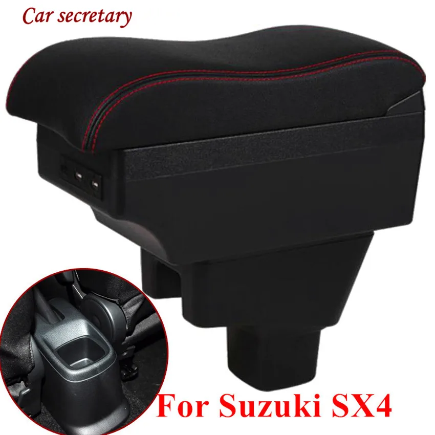 Подлокотник для Suzuki SX4, центральный контейнер для хранения с подстаканником, аксессуары для украшения, с USB-интерфейсом
Подлокотник для Suzuki SX4, центральный контейнер для хранения с подстаканником, аксессуары для украшения, с USB-интерфейсом