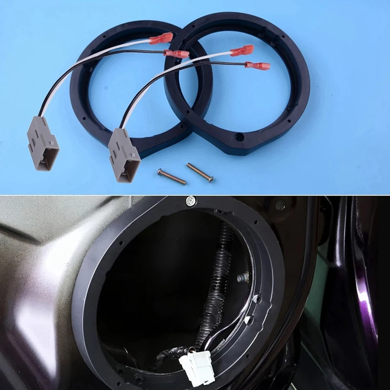 2PCS 6.5 Inch Car Horn Gasket Car Speaker Adapter with Wiring Harness for Honda Civic Accord CR-Z Insight 2006-2011
2PCS 6.5 Inch Car Horn Gasket Car Speaker Adapter with Wiring Harness for Honda Civic Accord CR-Z Insight 2006-2011