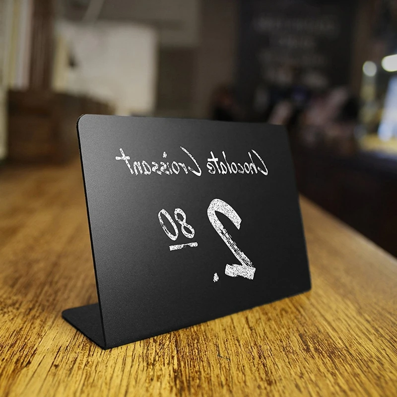 New 10 Pack Rustic Acrylic Mini Chalkboard Signs - Easy to Write and Wipe Out - for Liquid Chalk Markers and Chalk for Party
New 10 Pack Rustic Acrylic Mini Chalkboard Signs - Easy to Write and Wipe Out - for Liquid Chalk Markers and Chalk for Party