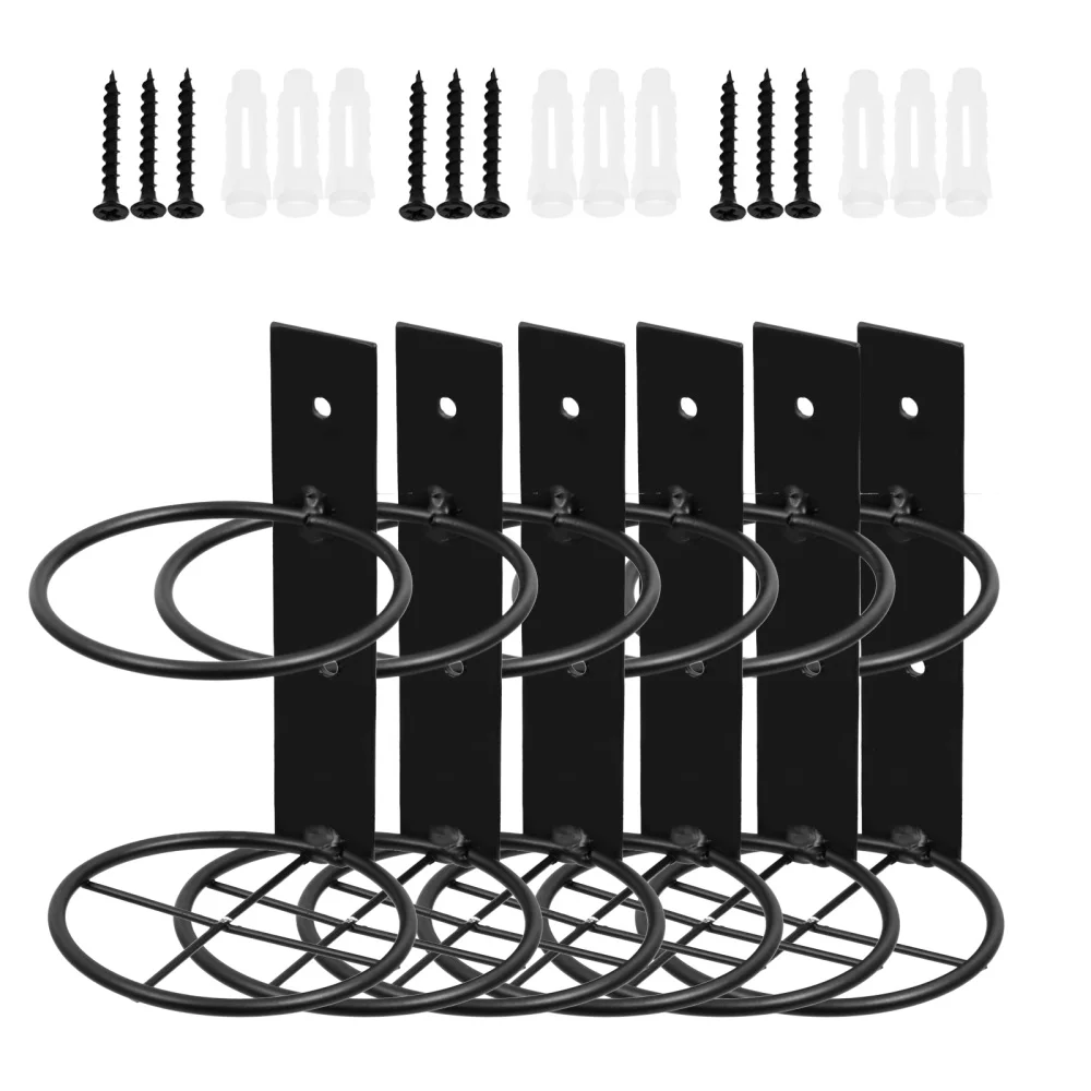 6pcs Single-bottle Iron Racks Wall-mounted Display Racks Storage Racks
6pcs Single-bottle Iron Racks Wall-mounted Display Racks Storage Racks