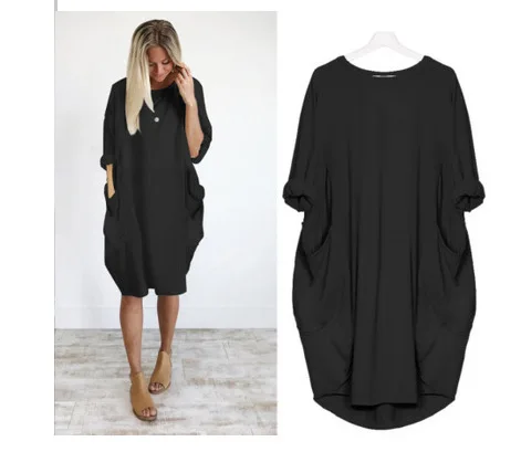 2021 Summer Dresses fashion casual mid-length dress plus size women Pocket Long Sleeve Fat Sister big shirt dress Dropshipping
2021 Summer Dresses fashion casual mid-length dress plus size women Pocket Long Sleeve Fat Sister big shirt dress Dropshipping