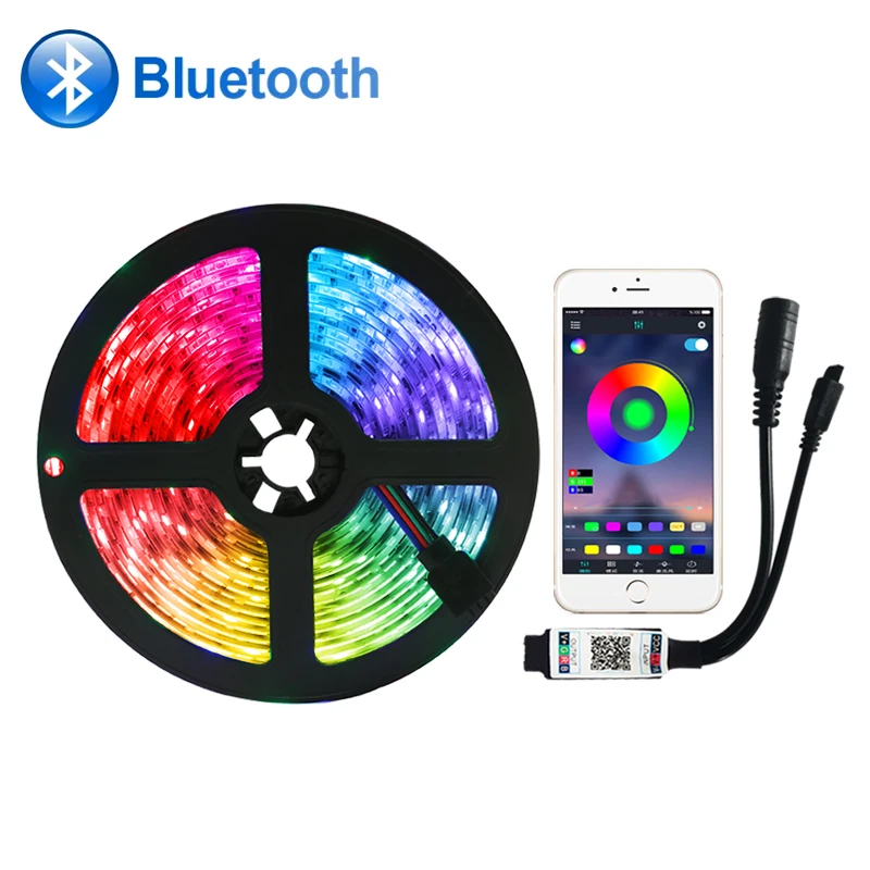 Light Bluetooth LED Strip Lights RGB 5050 2835SMD Waterproof Flexible Ribbon DC12V Wifi Tape Diode Bedroom Decoration Led Luces
Light Bluetooth LED Strip Lights RGB 5050 2835SMD Waterproof Flexible Ribbon DC12V Wifi Tape Diode Bedroom Decoration Led Luces