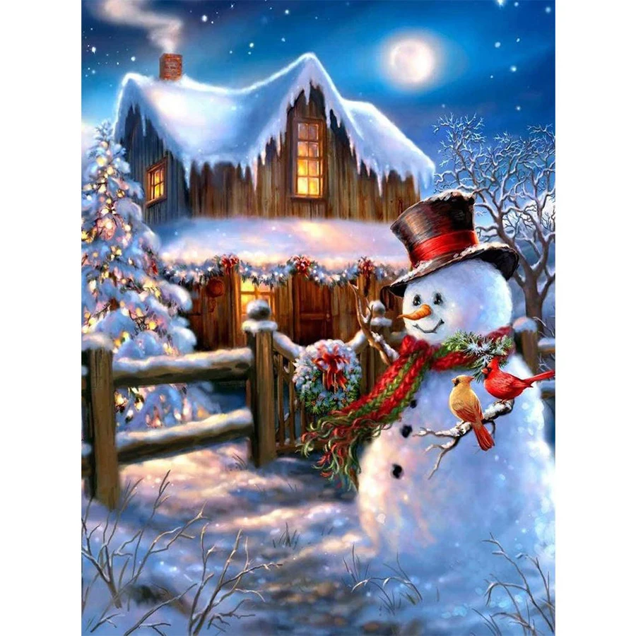 snowman 5d diy diamond painting cross stitch Full Drill mosaic embroidery Christmas snow House wall decoration AA2847
snowman 5d diy diamond painting cross stitch Full Drill mosaic embroidery Christmas snow House wall decoration AA2847