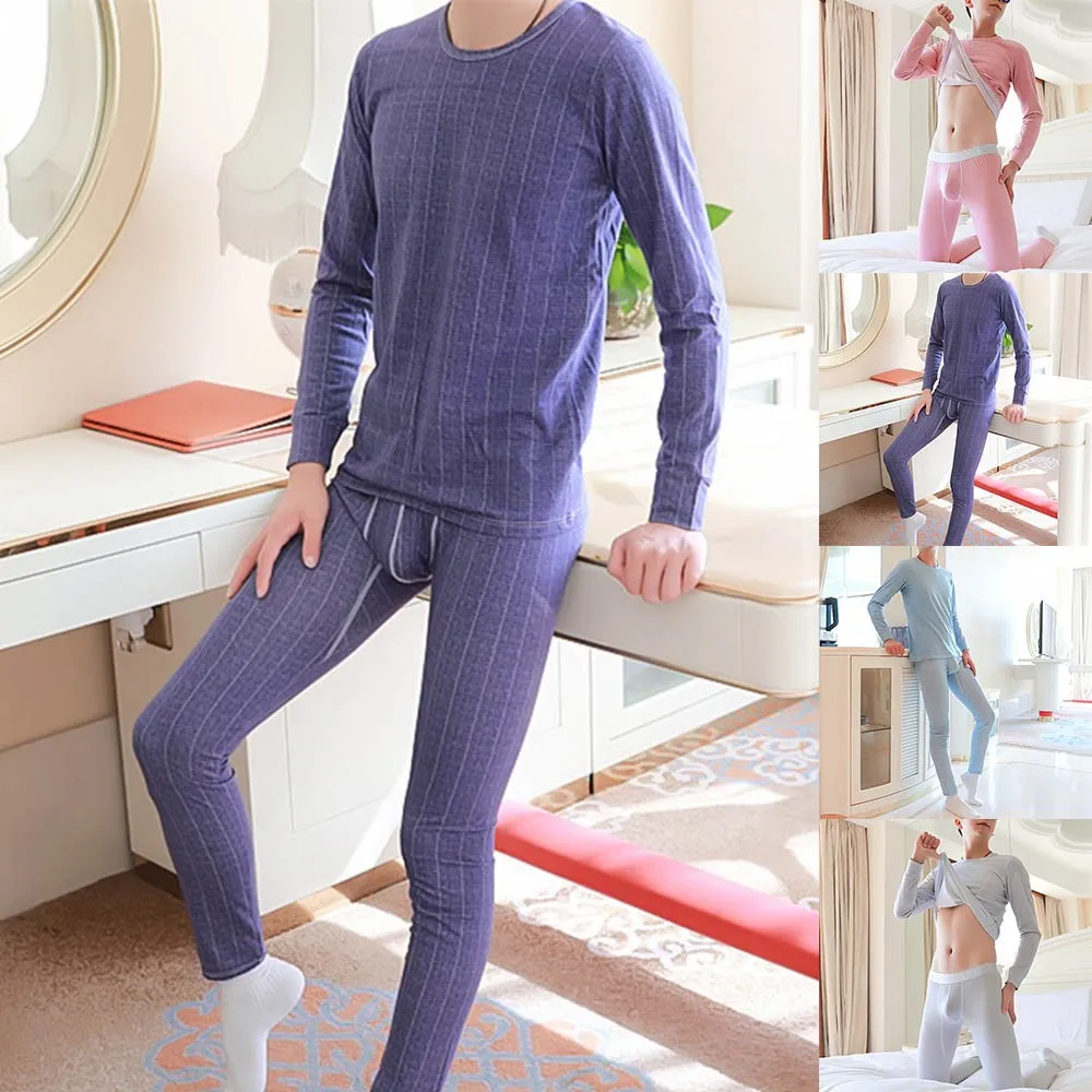 Plaid Fashion Round Neck Comfortable Thermal Underwear Cotton Slim Fit Suit Base Fashion Men's Breathable Thermal Underwear Set
Plaid Fashion Round Neck Comfortable Thermal Underwear Cotton Slim Fit Suit Base Fashion Men's Breathable Thermal Underwear Set