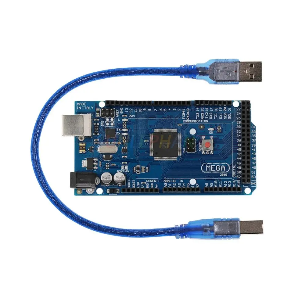 Фотография Mega 2560 R3 REV3, фотография Mega R3 REV3, фотография + совместимый USB-кабель, 1 шт.
Фотография Mega 2560 R3 REV3, фотография Mega R3 REV3, фотография + совместимый USB-кабель, 1 шт.
