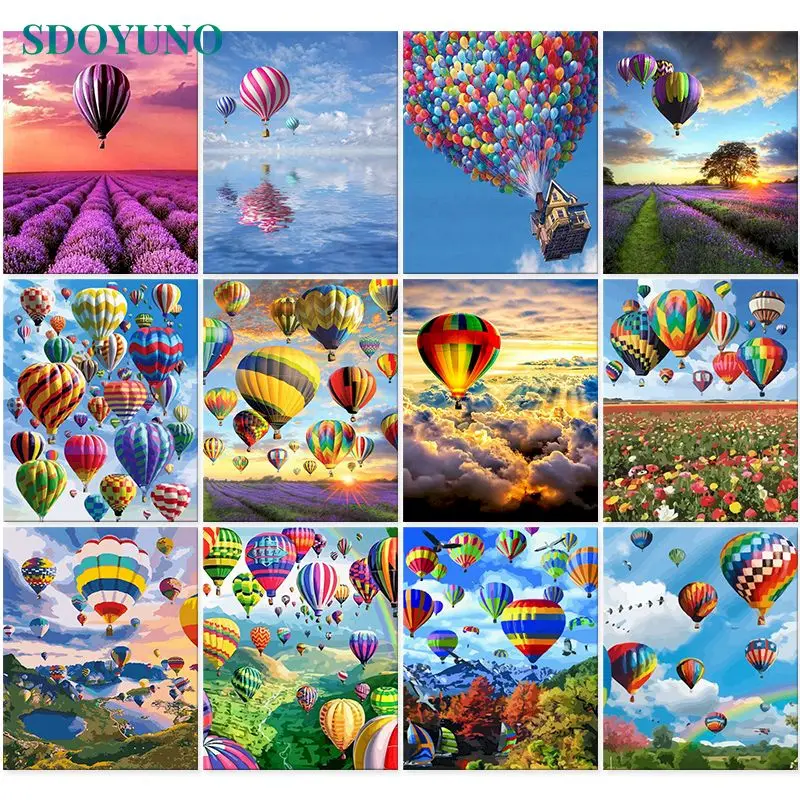 SDOYUNO 60x75cm Painting By Numbers Hot Air Balloon Frameless DIY Scenery Oil Paint By Numbers On Canvas Digital Hand Painting
SDOYUNO 60x75cm Painting By Numbers Hot Air Balloon Frameless DIY Scenery Oil Paint By Numbers On Canvas Digital Hand Painting