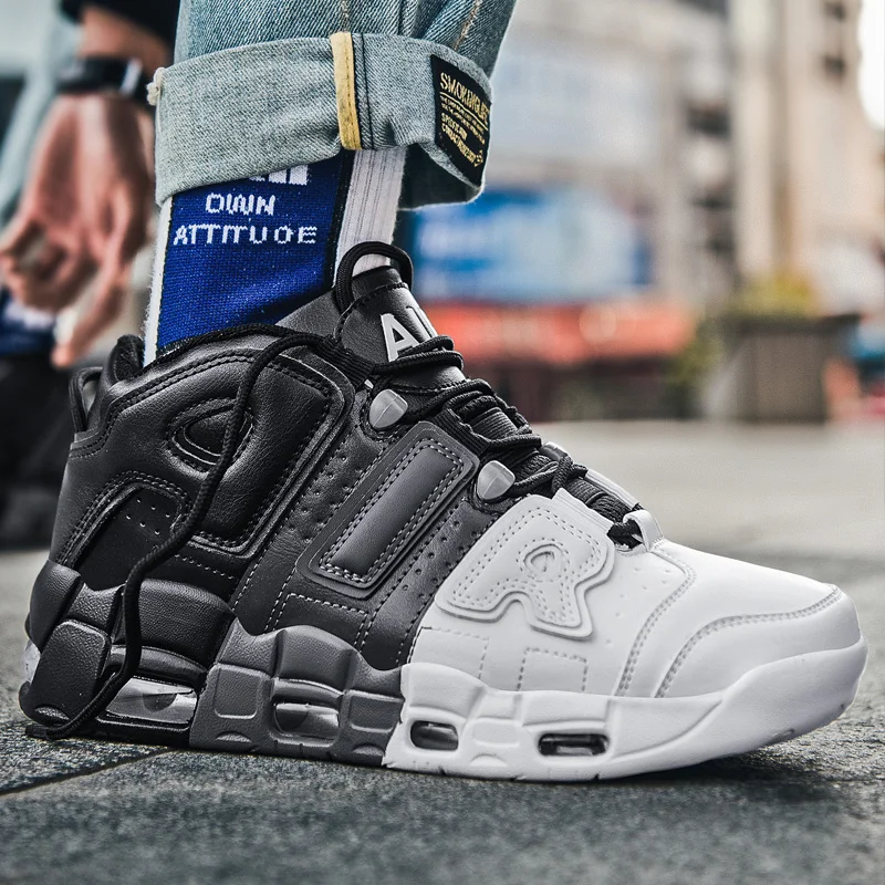 New Style Men's Basketball Shoes Pippen Series Big AIR Cushion Sneakers High Top Classic Fashion Sports Shoes Large Size 39-46 
New Style Men's Basketball Shoes Pippen Series Big AIR Cushion Sneakers High Top Classic Fashion Sports Shoes Large Size 39-46