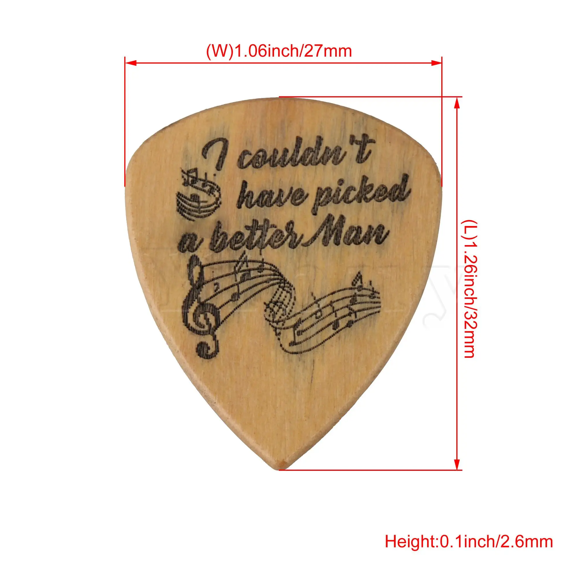 Yibuy Wooden Color Guitar Pick Suitable for Electric Guitar Bass Pattern Two
Yibuy Wooden Color Guitar Pick Suitable for Electric Guitar Bass Pattern Two