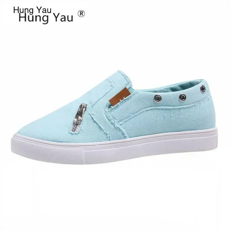 Women's Vulcanize Shoes Women Sneakers Blue Denim Casual Shoes Female Slip-On Canvas Platform Student Shoes Plus Size 35-43
Women's Vulcanize Shoes Women Sneakers Blue Denim Casual Shoes Female Slip-On Canvas Platform Student Shoes Plus Size 35-43