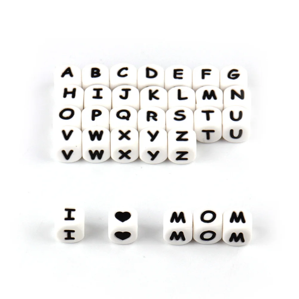100Pcs Silicone Alphabet Letter Beads Silicone Beads Food Grade BPA-Free Baby Teething Toy Pacifier Chain Accessories
100Pcs Silicone Alphabet Letter Beads Silicone Beads Food Grade BPA-Free Baby Teething Toy Pacifier Chain Accessories