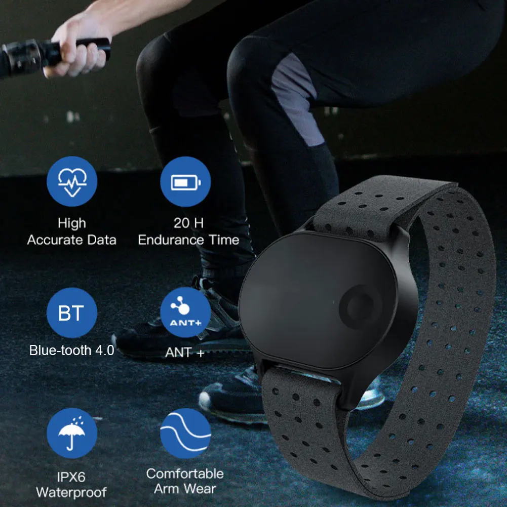High Quality ANT+BLE4.0 Armband Heart Rate Monitor HRM Riding Running Outdoor Sports Heart Rate Monitor HW703 Waterproof IPX6
High Quality ANT+BLE4.0 Armband Heart Rate Monitor HRM Riding Running Outdoor Sports Heart Rate Monitor HW703 Waterproof IPX6